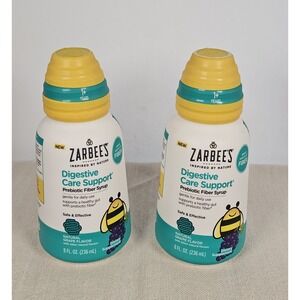 (2 pack) Zarbee's Children's Digestive Care Support* Prebiotic Syrup, 8 fl. oz